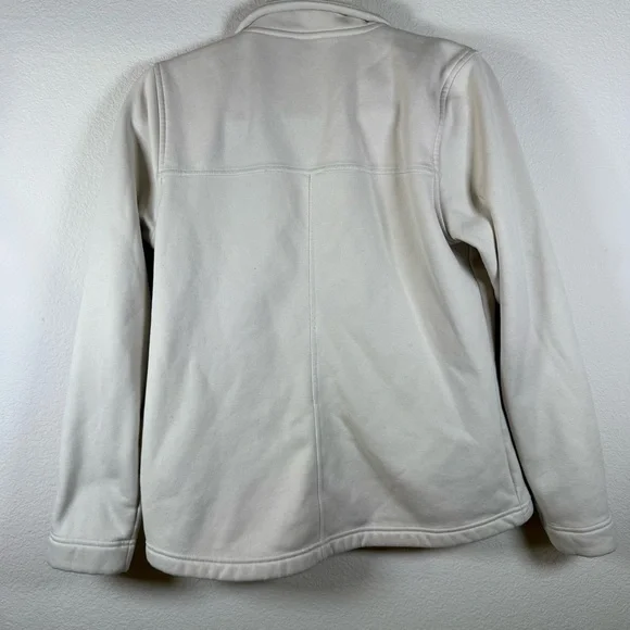 The North Face Women's White Fleece-Lined Jacket Medium - Picture 7 of 8